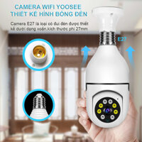 Camera Yoosee bóng đèn thế hệ mới 3.0MP - xoay 360 độ, xem đêm có màu, mẫu mới 2022 - Hàng Nhập Khẩu - CAMERA KÈM THẺ 32GB