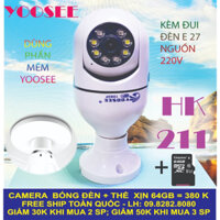 CAMERA YOOSEE BÓNG ĐÈN + Thẻ nhớ 64G