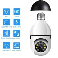 Camera Yoosee IP hình bóng đèn 8 led mẫu mới 2.0mpx - mã HK211 - xoay 360 độ. Bảo hành 12 Tháng