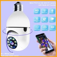 Camera Yoosee IP hình bóng đèn 8 led mẫu mới 2.0mpx - mã HK211 - xoay 360 độ. Bảo hành 12 Tháng