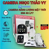 CAMERA YOOSEE NĂNG LƯỢNG MẶT TRỜI DÙNG SIM 4G FHD - XOAY 350 ĐỘ - ĐÀM THOẠI 2 CHIỀU - CẢNH BÁO CHUYỂN ĐỘNG - SIM VIETTEL