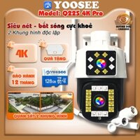 Camera Yoosee Q22S 4K Pro Camera 2 Mắt Giám Sát Ngoài Trời | Bắt Sóng Wifi Mạnh | Đêm Có Màu Rõ Nét