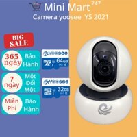 Camera yoosee trong nhà YS 2021 xoay 360 độ chống chộm có đèn hồng ngoại,hỗ trợ đàm thoại 2 chiều, Full HD | BH 6 tháng