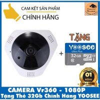 Camera Yoosee VR360 Ốp Trần 1080P - Tặng thẻ 32G Yoosee [COMBO KHUYẾN MÃI]