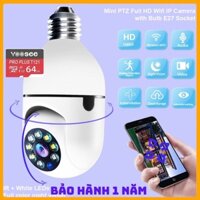 Camera Yoosee Wifi Yoosee 8 LED Đuôi Bóng Đèn Xoay 360 Độ 10.0Mpx - 1080P BẢO HÀNH 12 THÁNG