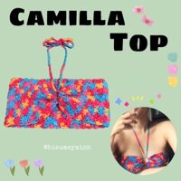 CAMILLA TOP 💘 Áo len móc crochet handmade màu loang hot trend cực dễ thương