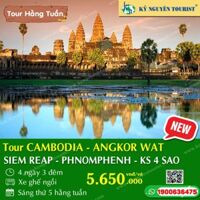 CAMPUCHIA - CAMBODIA - QUẦN THỂ ANGKOR - SIEM REAP – PHNOMPENH - 4N3Đ