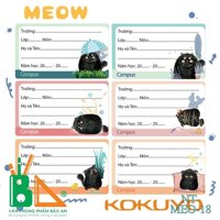 CAMPUS Nhãn vở Campus Meow NT-MEO-18 18 nhãntúi