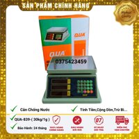 Cân 30kg/1g tính tiền Chống Nước QUA ( 832 ) Dùng Cho Nhà Hàng Bán Hải Sản,Tôm, Cua,Cá Bảo Hành 2 Năm [ CÂN HOÀNG HUY ]