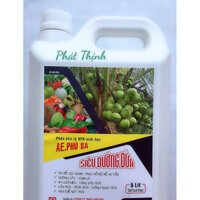 Can 5 Lít Phân Tưới Gốc Phục Hồi Cây Dừa Ra Rễ nhiều, Tăng đậu trái, Xanh lá, Ra lưỡi mèo, Chống Rụng Trái, Nứt Trái