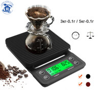 Cân Cà Phê Nhỏ Giọt 3Kg/0.1G 5Kg/0.1G Với Bộ Hẹn Giờ, Cân Bếp Điện Tử Kỹ Thuật Số Cầm Tay Cân Điện Tử LCD