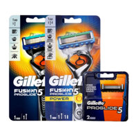 Cần cạo râu cho nam GILLETTE Fusion 5 / Fusion Proglide 5 (Xài Pin) / Refill Lưỡi Dao GILLETTE Fusion 5 Proglide