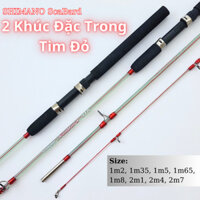 Cần Câu 2 Khúc Đặc Trong, Tim Đỏ, Đủ Size 1m2, 1m35, 1m5, 1m65, 1m8, 2m1, 2m4, 2m7