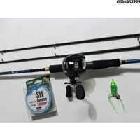 cần câu 2 khúc máy ngang drgon warrior kèm phụ kiện câu lure giá rẻ bớt ngờ siêu giảm giá