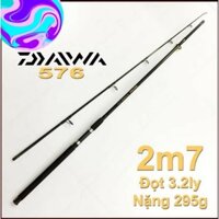 cần câu 2 khúc rỗng dài 2m7 DAIWA cần tải cá 10kg y hình giá rẻ can cau 24h 8hd7dgdj