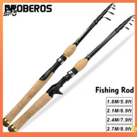Cần câu bằng kính thiên văn SPG, Cần câu M Tấn, Thanh quay 6-7 phần / Cần đúc Thanh cầm tay Carbon 5,9 / 6,9 / 7,9 / 8,9ft để câu cá nước mặn nước ngọt ngoài trời