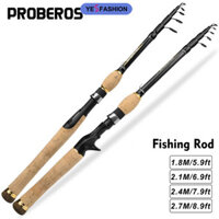 Cần câu bằng kính thiên văn Yesfashion, Cần câu M Tấn, Thanh quay 6-7 phần / Cần đúc Thanh cầm tay Carbon 5,9 / 6,9 / 7,9 / 8,9ft để câu cá nước mặn nước ngọt ngoài trời