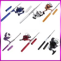 Cần câu bút mini dài 100cm Cần câu máy tiện lợi rút gọn như hình tải cá 6kg Đồ Câu Bắc Việt