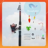 Cần câu cá ❤️FREE SHIP❤️ Bộ Cần câu 1m8 - 2m1 - 2m4 - 2m7 và sét phụ kiện đi câu  Giảm giá mạnh