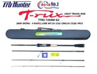 CẦN CÂU CÁ - CẦN LURE 4 KHÚC (MÁY NGANG & MÁY ĐỨNG) PROHUNTER T-RUX LIGHT TRAVEL ROD G2 (CÓ HỘP)
