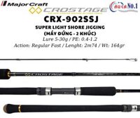 CẦN CÂU CÁ - CẦN SUPER LIGHT SHORE JIGGING - MÁY ĐỨNG 2 KHÚC - MAJOR CRAFT CROSTAGE CRX-902SSJ - 2.7m / 5-30g