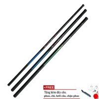 Cần câu cá đơn,cần câu tay chất liệu cacbon từ 2,7 đến 5,4m (Tặng cước,lưỡi