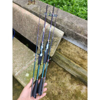 Cần câu cá lure Thái Lan BLACK FOX Yinyu màu xanh tím titan đổi màu theo ánh sáng 1m8-2m1-2m4 562jajsbuzz