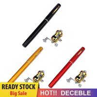 Cần Câu Cá mini Bỏ Túi Bằng Nhôm Hình Cây Bút Kèm Máy Câu