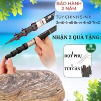 Cần câu cá nội địa Nhật kéo dài từ 3m6 đến 7m2, Cần câu 5 độ dài hiện đại