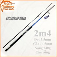 Cần câu cá Songotem 2m4 cần 2 khúc rỗng