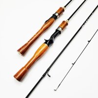 Cần câu cá UL đọt đặc đứng,ngang câu lure suối, câu cá mương, cá cháp, cần câu lure UL gỗ