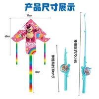 Cần câu cầm tay đặc biệt cho trẻ em bằng nhựa, diều Weifang mẫu mới, dễ bay, chim bay, khám phá mùa xuân, Người nhện Elsa