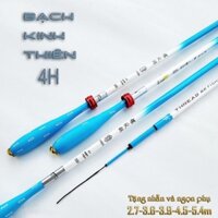 Cần câu đài 4H Bạch Kinh Thiên Xanh nội địa trung cao cấp công nghệ carbon Xpipal câu cá cảm giác.