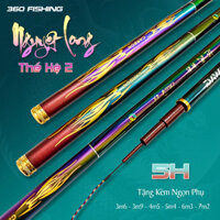 Cần Câu Đài Câu Đơn Nguyệt Long 5H Thế Hệ 2 Cần Câu Tay Carbon Cao Cấp Tặng Kèm Ngọn Phụ 5645hfga2345678