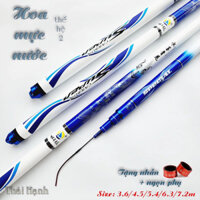 Cần câu đài Hoa mực nước Thế hệ 2 cần câu tay 6H chất liệu carbon xoắn CD54 agzjbxvkp123