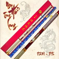 Cần Câu Đài Săn Hàng Ngoạ Hổ Tàng Long 12H-19i Cần Câu Tay Carbon Cao Cấp Tặng Kèm Ngọn Phụ Có Bảo Hành