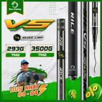 Cần câu đài V5 SILVER CARP RiceFishing chất liệu carbon cao cấp chuyên câu cá chép, cá mè CC-34