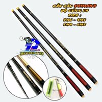 CẦN CÂU ĐƠN , CÂY TAY SHIMANO {DAIWA} TAY CUỐN CHỈ 5H .GIÁ RẺ , ĐỦ SIZE (3M6 -> 6M3)
