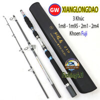 Cần Câu GW 3 Khúc - Chuyên Câu Bè Câu Ghe - Khoen Fuji