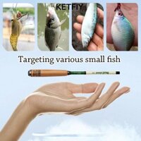 Cần câu KETFIY, Cần câu Mini bỏ túi siêu ngắn 1,2M 1,5M 1,8M, Co rút di động 23cm Dụng cụ câu cá du lịch bằng Carbon siêu nhẹ