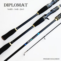 Cần câu lure 2 khúc DIPLOMAT siêu rẻ, khỏe Phukiencaulure25 cần câu lure nội địa giá rẻ phù hợp cho người mới tập câu