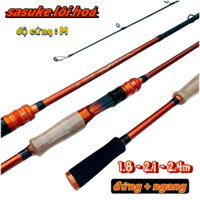 Cần Câu Lure 2 Khúc Kiểu Ngang và Kiểu Đứng Carbon DAIWA ( SASUKE ) - CL2K048