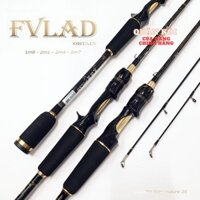 Cần câu lure 2 ngọn FVLAD Carbon cao cấp có các độ dài từ 1m8 đến 2m7 cần câu 2 khúc cao cấp - Quân Kòi