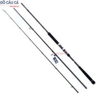 Cần câu lure 3 khúc carbon độ cứng MH 2m7 khoen fuji