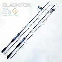 CẦN CÂU LURE BLACK FOX ĐẦU BU CHỐNG XOẮN CỨNG CÁP TẢI CÁ KINH KHỦNG