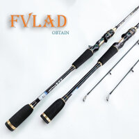 cần câu lure cacbon 2 ngọn FVLAD dùng xho máy đứng và máy nganh
