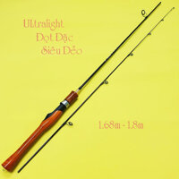 cần câu lure cần lure ul 1m68.1m8.1m98 cán gỗ cao cấp