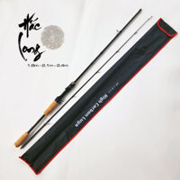 Cần câu lure cao cấp Hắc long carbon 2 lớp