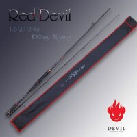 Cần câu lure cao câp Red Devil carbon xoắn X toàn thân CM42 có ngọn thay thế