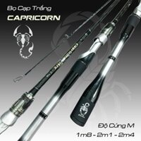 Cần câu lure Capricorn ( Bọ Cạp Trắng )  cần lure cao cấp khoen Sic Carbon -+Xoắn X toàn thân